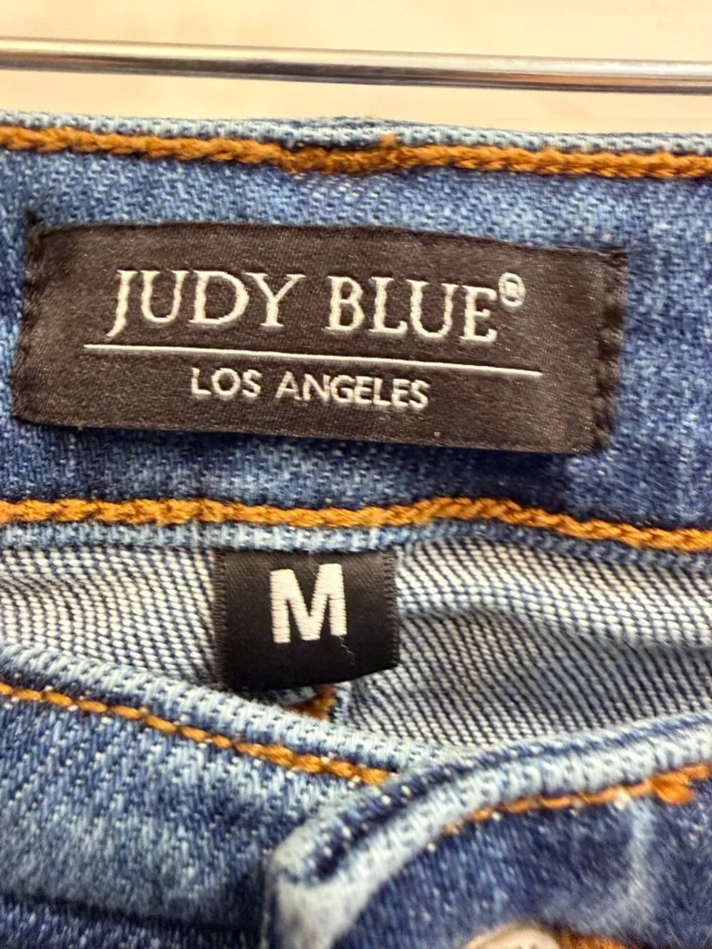 Judy Blue Distressed Raw Hem Bermuda Shorts M JB15280